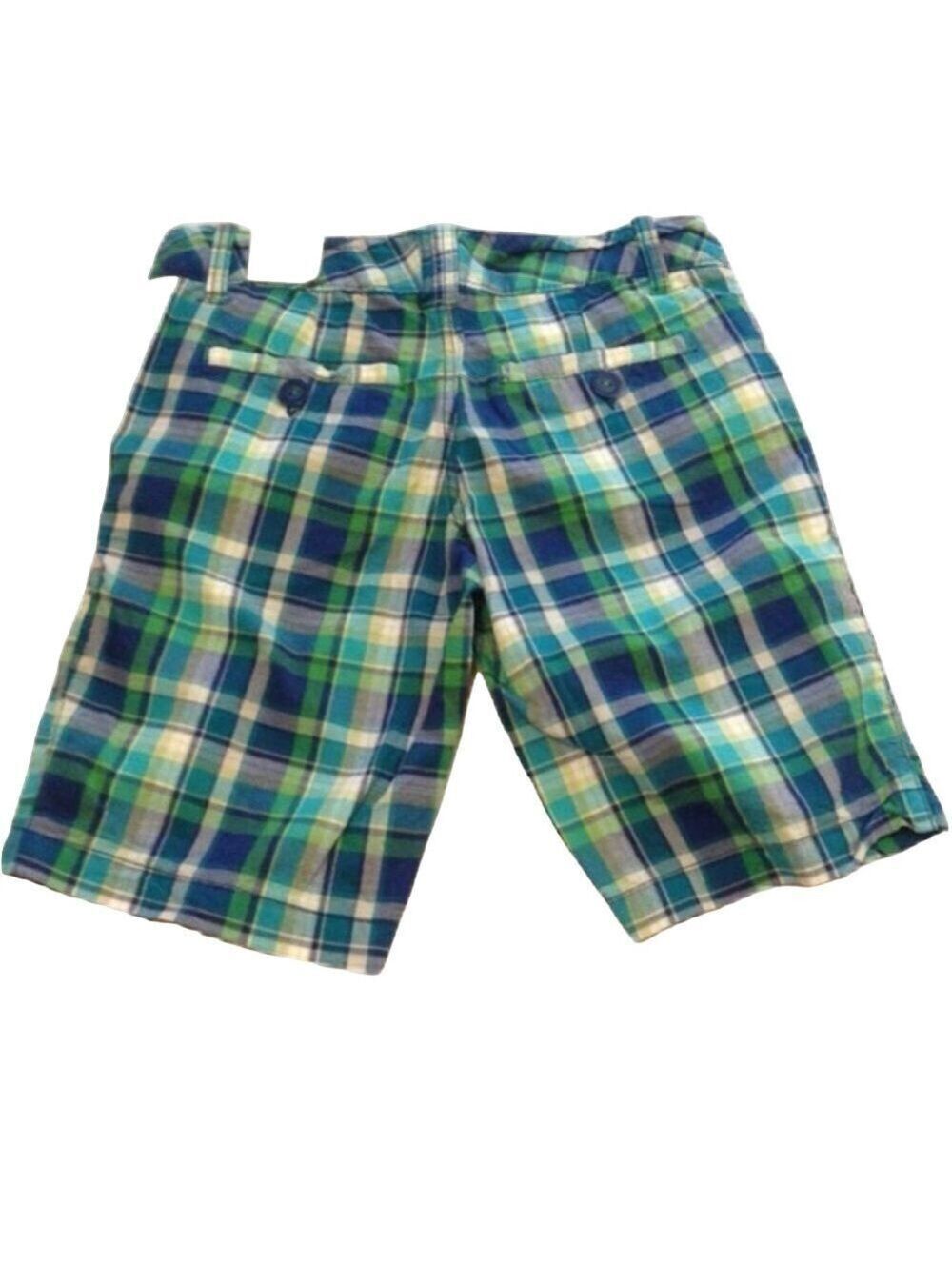 Aeropostale Green & Blue Plaid long shorts Size 1/2